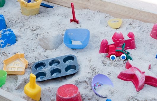  Well equipped sand boxes to stimulate creative minds